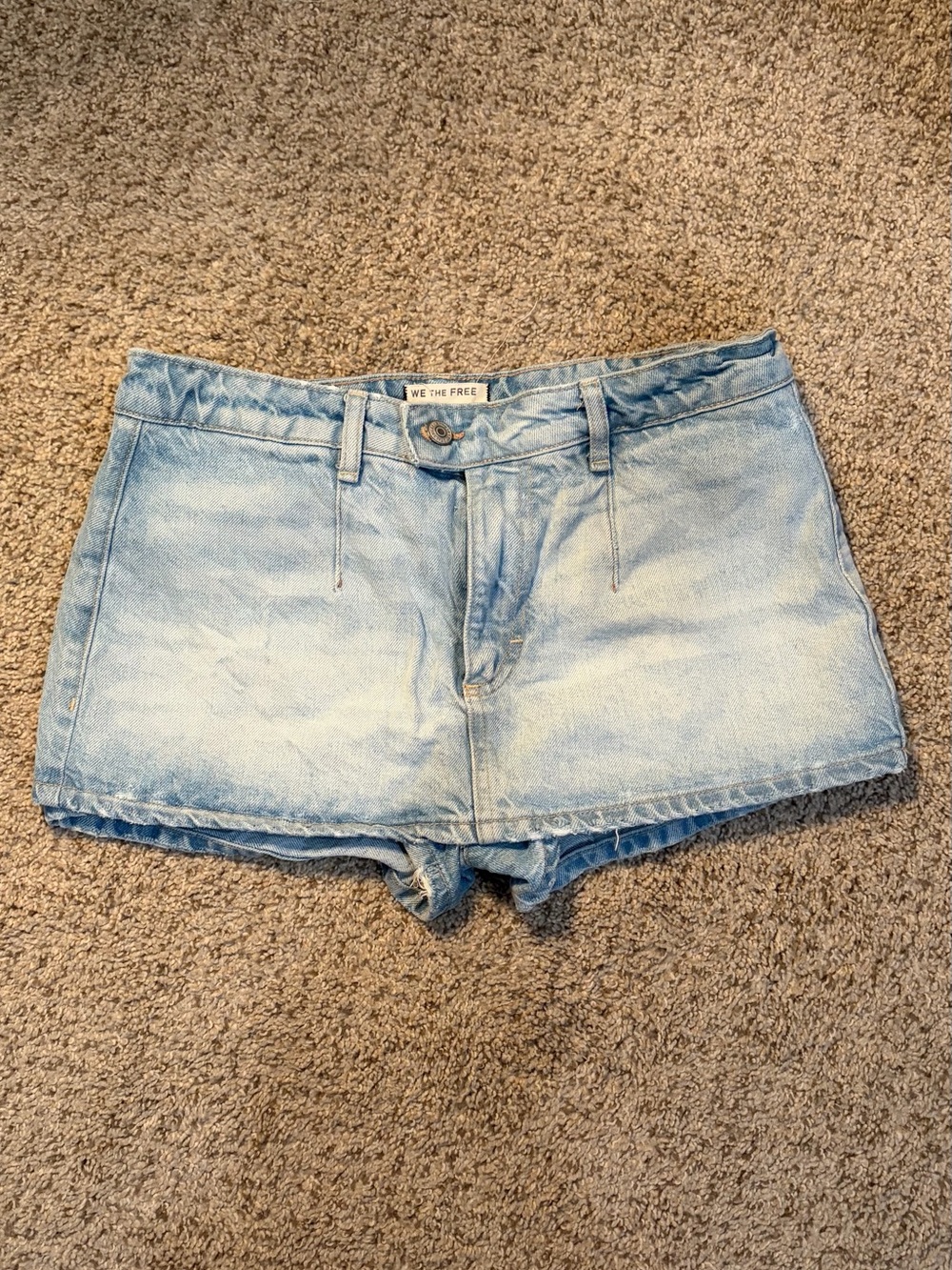 We The Free Galavanting Denim Mini Skort